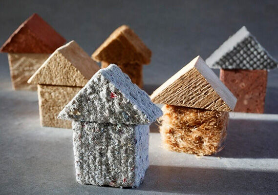 Verschillende soorten biobased isolatie