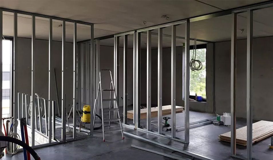 Metal Stud wand plaatsen