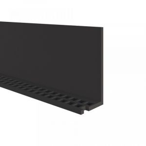 VinyPlus Ventilatieprofiel 50x25x2 mm Zwart (bestelnr. 0423)