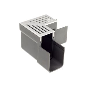 ACO Slimline Hoekstuk Aluminium