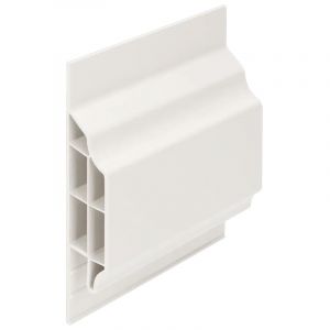 Heering Dakrand Sierprofiel Verkeerswit t.b.v. Hardschuim Dakrandpaneel (bestelnr. 2110)