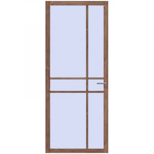 Svedex Nova NDB905 Donker Eiken Blank Glas Deur