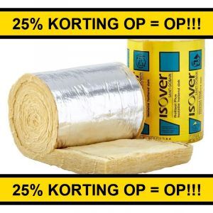 Isover Rollisol Plus 120 mm 600x10000 mm (Rd 3,0 m² K/W) HR 25% Korting