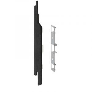 Keralit Eindkap links voor sponningdeel 143 mm Zwart Eiken (modern eiken) (bestelnr. 2860)
