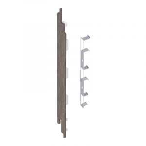 Keralit Eindkap links voor sponningdeel 190 mm Taupe Eiken (modern eiken) (bestelnr. 2884)