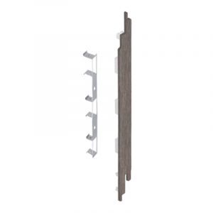 Keralit Eindkap rechts voor sponningdeel 190 mm Taupe Eiken (modern eiken) (bestelnr. 2885)
