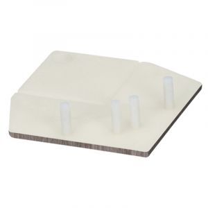 Keralit Eindkap voor Hoekprofiel Recht 46x46 mm Taupe Eiken (modern eiken) (bestelnr. 2822)