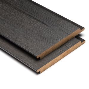 ModiWood Colour Fins Rabat XL Zwart 18x185x4200 mm