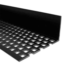 Kunststof Ventilatieprofiel Zwart 60 mm (1118654) - pak a 2 stuks