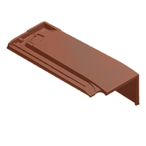 Monier Signy-Finnez Halve Gevelpan Rechts Rood Rustiek Engobe