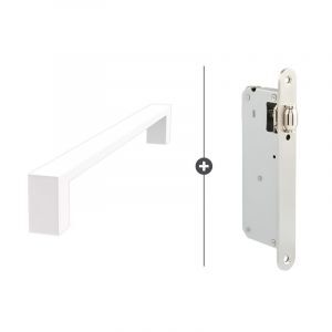 Skantrae Hang- en Sluitwerkpakket Quadrate Deurgreep Wit (2121)