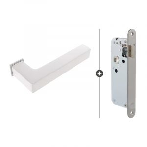 Skantrae Hang- en Sluitwerkpakket Squared 20 Minimal - Wit (814) RVS Loopslot HR