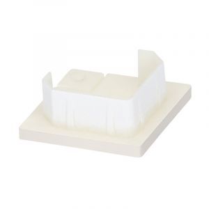 Keralit Eindkap voor Hoekprofiel 32x32 mm Snowwhite  (pure colours) (bestelnr. 2829)
