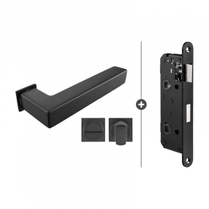 Skantrae Hang- en Sluitwerkpakket Squared 20 Minimal - Vrij- en Bezetslot - Mat Zwart (846) HR