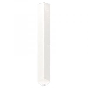 Heering Uitwendig Hoekstuk 300x35 mm Verkeerswit t.b.v. Hardschuim Dakrandpaneel (bestelnr. 2137) 