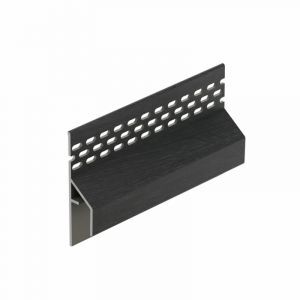 Keralit Trim/Kraal Ventilatieprofiel Gevel Zwart Eiken - 6000 mm HR