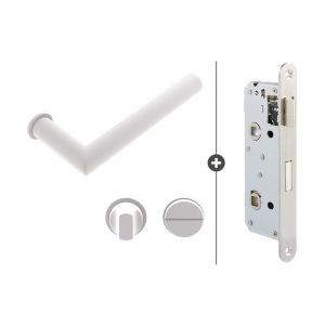 Skantrae Hang- en Sluitwerkpakket Orbit 19 Minimal - Vrij- en Bezetslot - Wit (941)