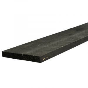 Vuren Vlotdeel Verduurzaamd Zwart 25x200 mm HR