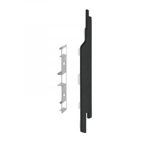 Keralit Eindkap rechts voor sponningdeel 143 mm Zwart  (classic colours) (bestelnr. 2865)