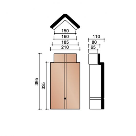 Koramic Hoekige Vorst Leipan 301