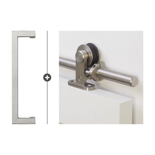 Skantrae Schuifdeur Hang- en Sluitwerkpakket Biloxi - RVS (509)