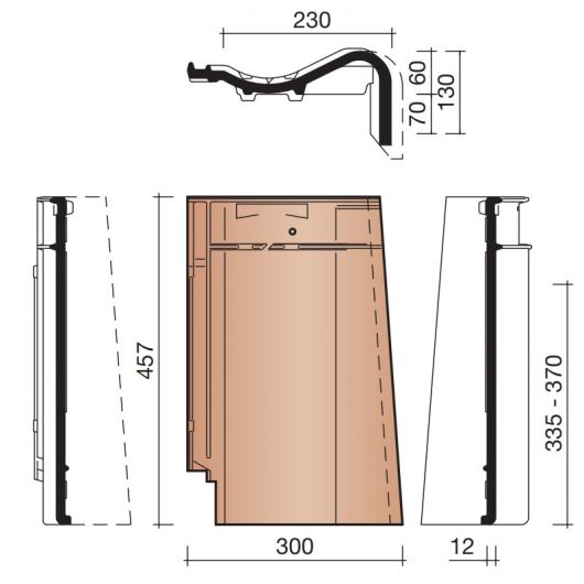 Koramic MaduraMax Gevelpan Rechts