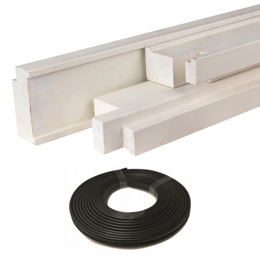 Meranti Kozijnen met losse kaderband