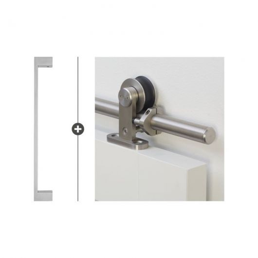 Skantrae Schuifdeur Hang- en Sluitwerkpakket Ripley - RVS (569)