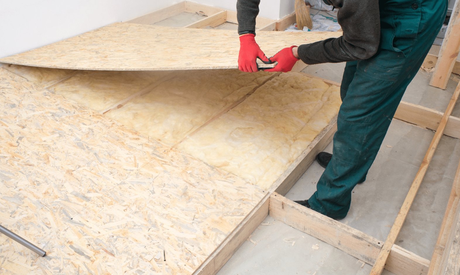 OSB vloer leggen op balken