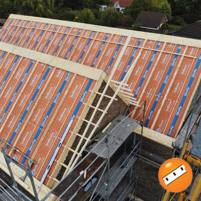 Voorbeeld kopgevel-overstekvoorziening