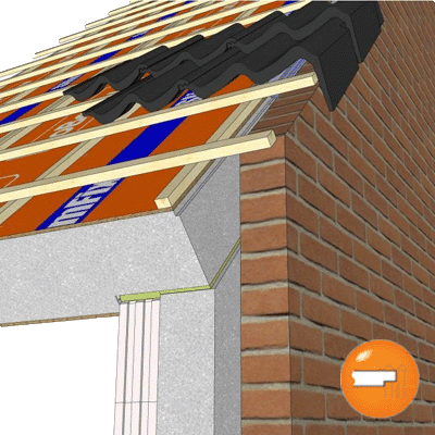 Voorbeeld kopgevel-muursparing