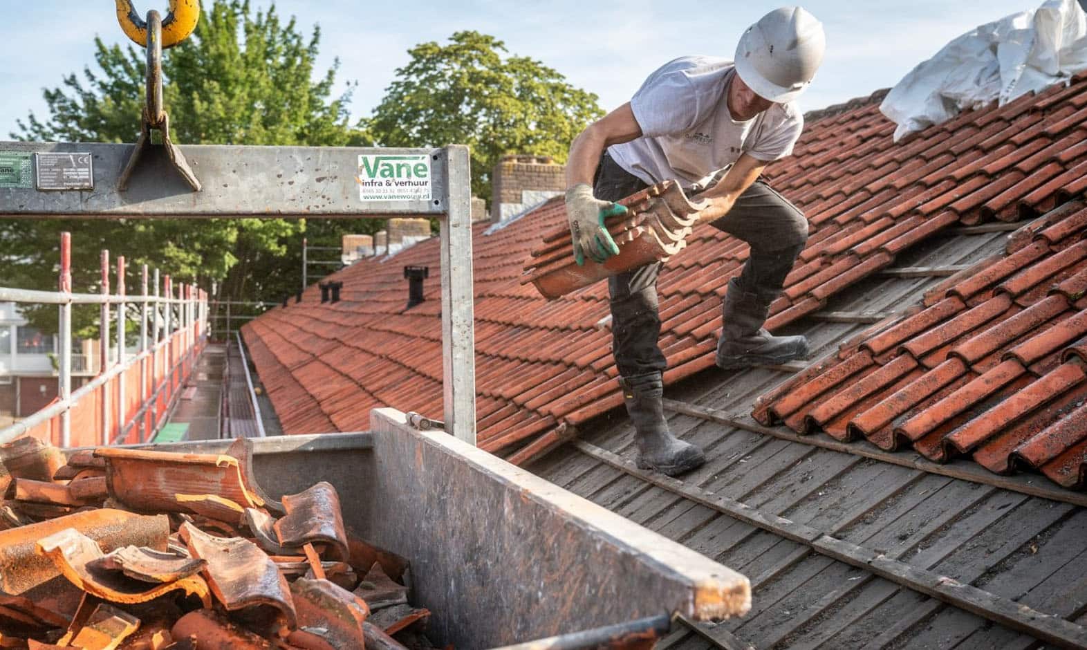 Dakpannen vervangen voorbeeld