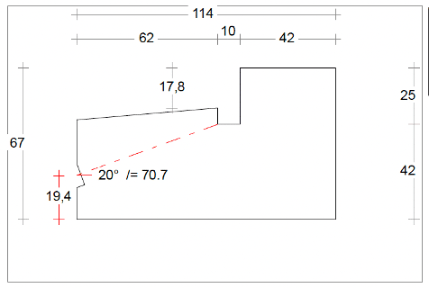 Nieuwbouwtekening - Buitendraaiend Vlakke dam