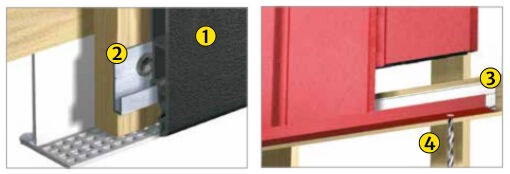 Aluminium basisprofielen plaatsen