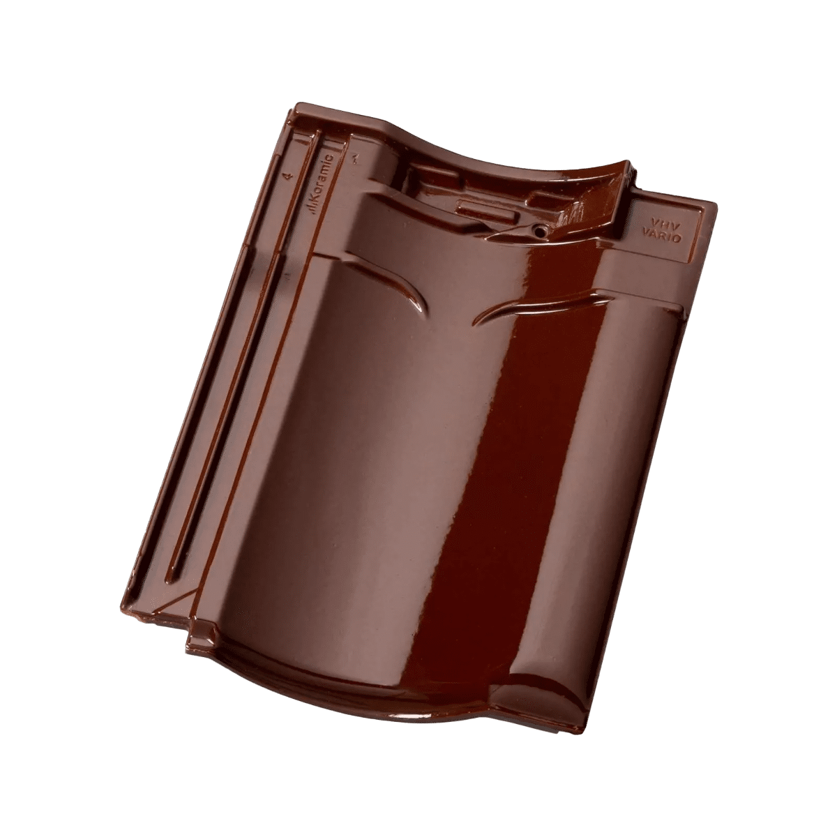 Keramische dakpan bruin