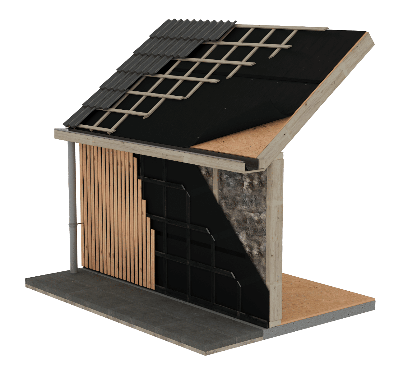 UV-bestendige folie voor hellend dak