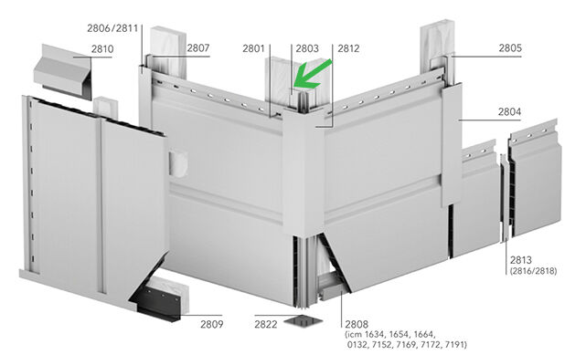Keralit Basis profiel voor de juiste montage van het Uitwendig Hoekprofiel