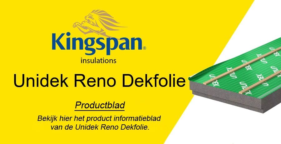 kingspan unidek reno dekfolie productblad