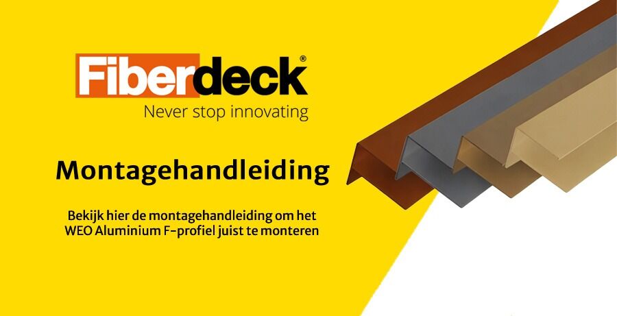 WEO Aluminium F-profiel 65x80 mm Montagehandleiding